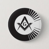 Badge Rond 5 Cm Maçonnique, franc-maçon, maçons (Devant)