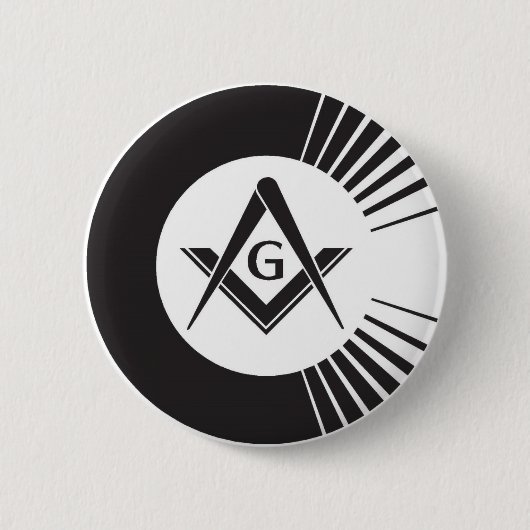 Badge Rond 5 Cm Maçonnique, franc-maçon, maçons (Devant)