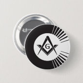 Badge Rond 5 Cm Maçonnique, franc-maçon, maçons (Devant & derrière)