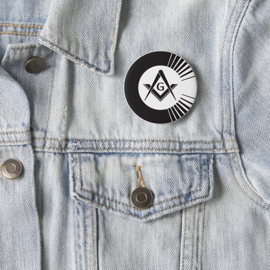 Badge Rond 5 Cm Maçonnique, franc-maçon, maçons (En situation)