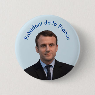 Badge Rond 5 Cm Macron de la France Emmanuel de La de Président De