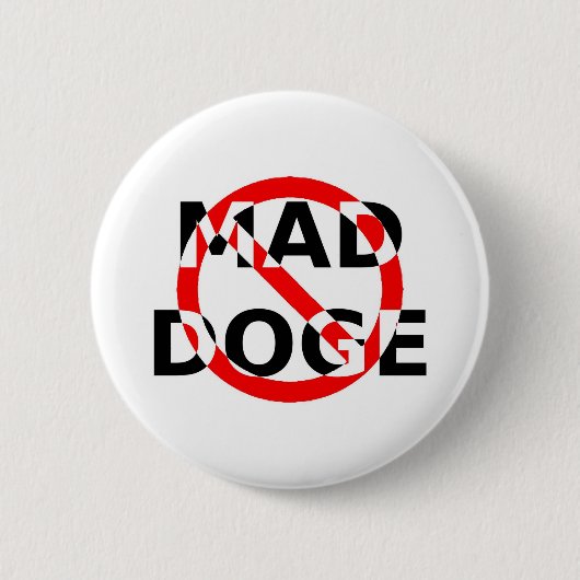 BADGE ROND 5 CM MAD DOGE (Devant)