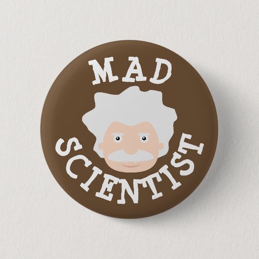 Badge Rond 5 Cm Mad Scientist (Devant)