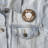 Badge Rond 5 Cm Mad Scientist (En situation)