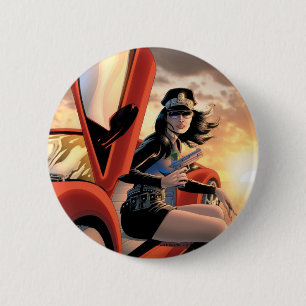 Badge Rond 5 Cm Madame Action Pin