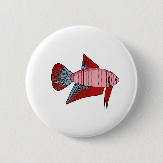Badge Rond 5 Cm Madame Betta - Veiltail (Devant)