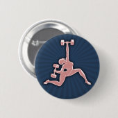 Badge Rond 5 Cm Madame de levage (Devant & derrière)