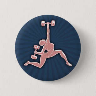 Badge Rond 5 Cm Madame de levage