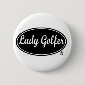 Badge Rond 5 Cm Madame Golfer Round Button (Devant)