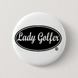 Badge Rond 5 Cm Madame Golfer Round Button