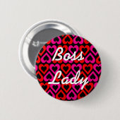 Badge Rond 5 Cm Madame Hearts Button de patron (Devant & derrière)