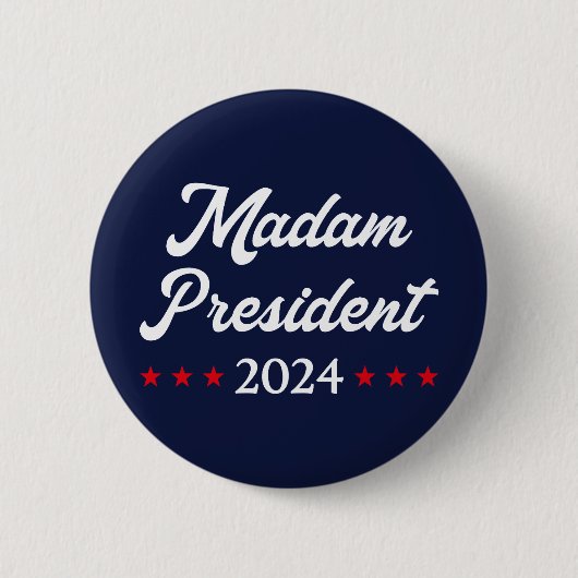 Badge Rond 5 Cm Madame la Présidente 2024 I - Kamala Harris (Devant)