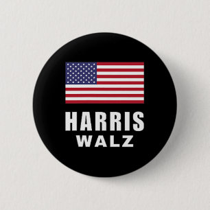 Badge Rond 5 Cm Madame la Présidente Kamala Harris Tim Walz Vp Usa