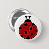 Badge Rond 5 Cm Madame Love Bug Button (Devant & derrière)