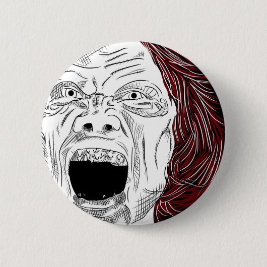 Badge Rond 5 Cm Madame Luck (Devant)