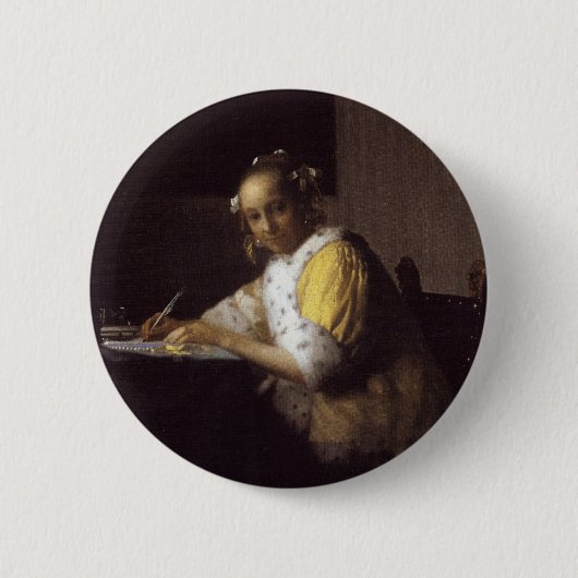 Badge Rond 5 Cm Madame Writing (Devant)
