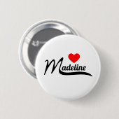 Badge Rond 5 Cm Madeline (Devant & derrière)
