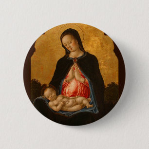Badge Rond 5 Cm Madonna & Child art button