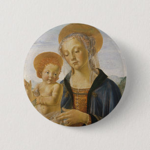 Badge Rond 5 Cm Madonna et enfant, circa 1470