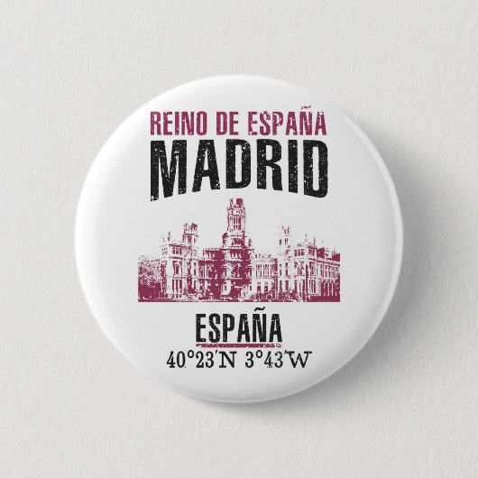 Badge Rond 5 Cm Madrid (Devant)
