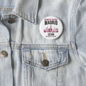 Badge Rond 5 Cm Madrid (En situation)