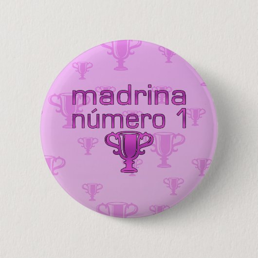 Badge Rond 5 Cm Madrina Número 1 (Devant)