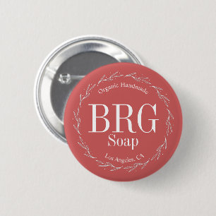 Badge Rond 5 Cm Magasin de vente au détail de monogramme de couron