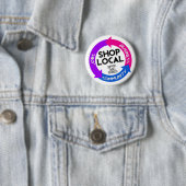 Badge Rond 5 Cm Magasiner local (En situation)