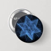 Badge Rond 5 Cm Magen David Fractal (Devant & derrière)