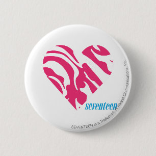 Badge Rond 5 Cm Magenta 2 de zèbre