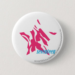 Badge Rond 5 Cm Magenta 4 de zèbre