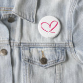 Badge Rond 5 Cm Magenta d'OpenHeart (En situation)