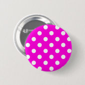 Badge Rond 5 Cm Magenta pois #FF00DC (Devant & derrière)