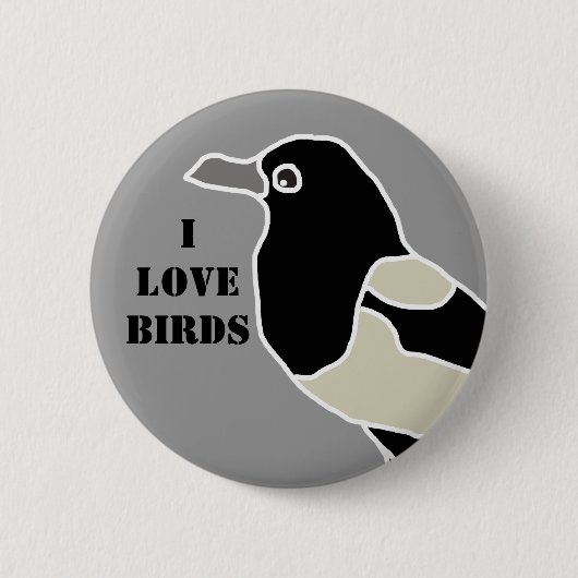 Badge Rond 5 Cm Maggie les inséparables de magpie/I (Devant)