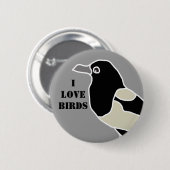 Badge Rond 5 Cm Maggie les inséparables de magpie/I (Devant & derrière)