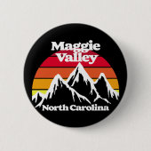 Badge Rond 5 Cm Maggie Valley Caroline du Nord (Devant)