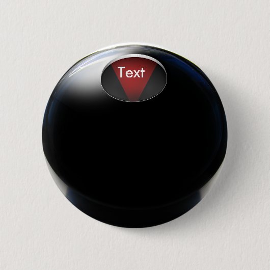 Badge Rond 5 Cm Magic 8 Ball ( Ajouter Votre Réponse) (Devant)