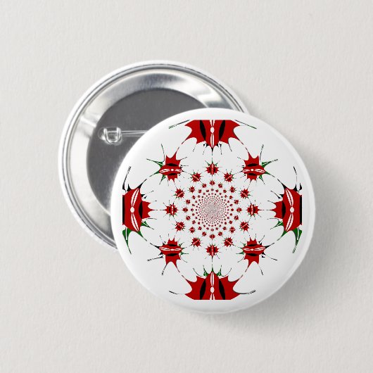 Badge Rond 5 Cm Magic Kenya : Kaleidoscope 🇰 identité culturelle (Devant & derrière)