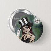 Badge Rond 5 Cm magicien (Devant & derrière)