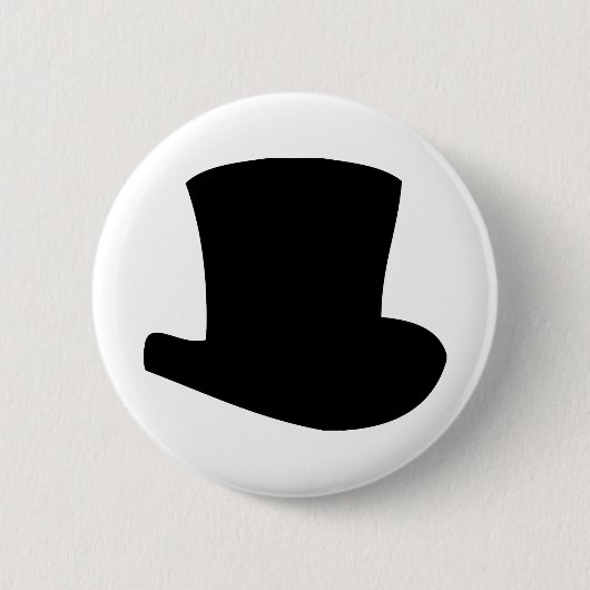 Badge Rond 5 Cm magicien de cirque à chapeau noir (Devant)