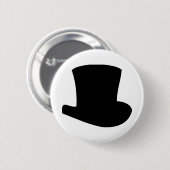 Badge Rond 5 Cm magicien de cirque à chapeau noir (Devant & derrière)