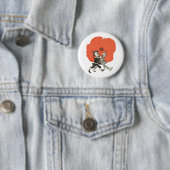 Badge Rond 5 Cm Magicien d'Oz Dorothy et pavots (En situation)