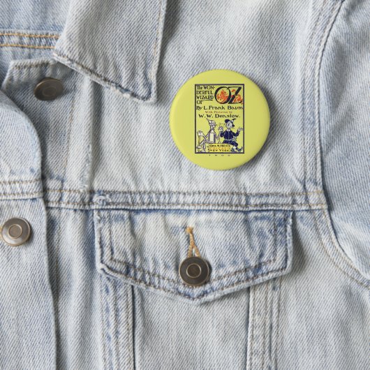 Badge Rond 5 Cm Magicien d'Oz merveilleux (En situation)