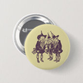 Badge Rond 5 Cm Magicien d'Oz Munchkins (Devant & derrière)