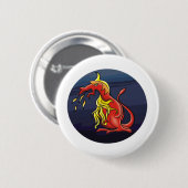 Badge Rond 5 Cm Magie 3 de dragon (Devant & derrière)