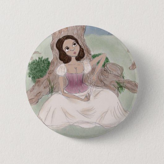 Badge Rond 5 Cm Magie blanche (Devant)