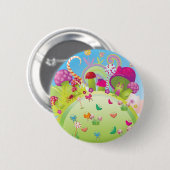 Badge Rond 5 Cm Magie Candyland (Devant & derrière)