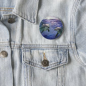 Badge Rond 5 Cm Magie de dauphin (En situation)