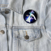 Badge Rond 5 Cm Magie de guitare (En situation)