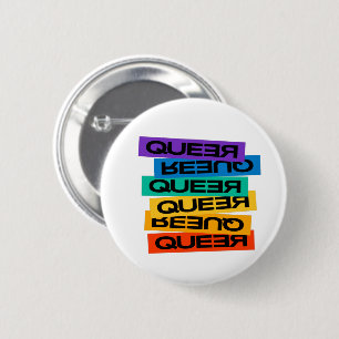 Badge Rond 5 Cm Magnet de voiture. LGBT+Pride. Queer.